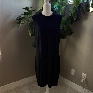 St. John Classic Black Midi Dress